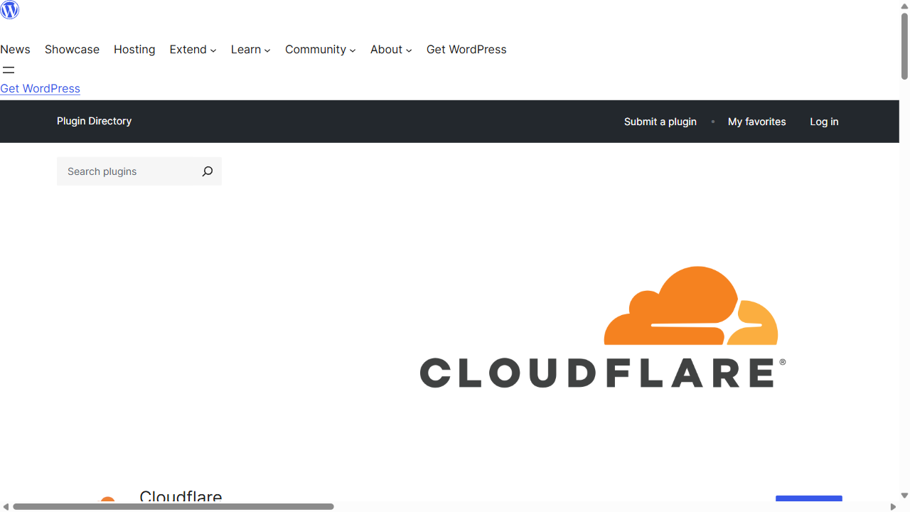 WordPress 插件目录：Cloudflare 插件页面（用于确认插件名称）